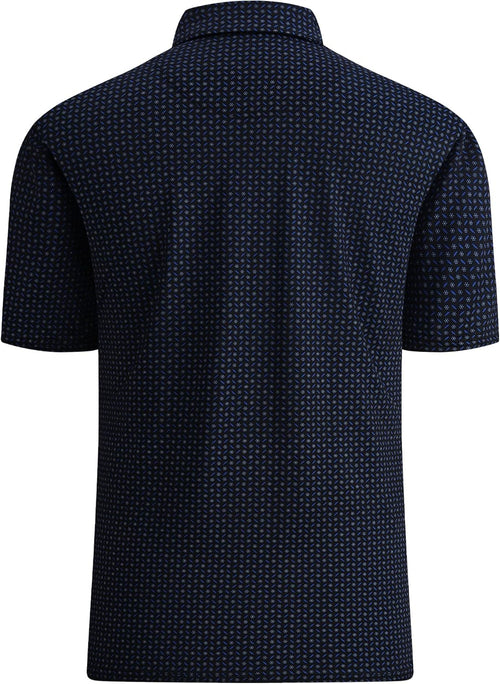 Golf Shirts for Men Dry Fit Performance Short Sleeve Print Moisture Wicking Collared Shirt