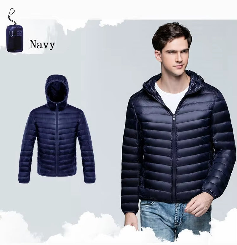 plus 8XL 9XL 10XL 11XL Duck down Jacket Men Autumn Winter Jacket Men Hooded Waterproof down Jackets Male Warm down Coat