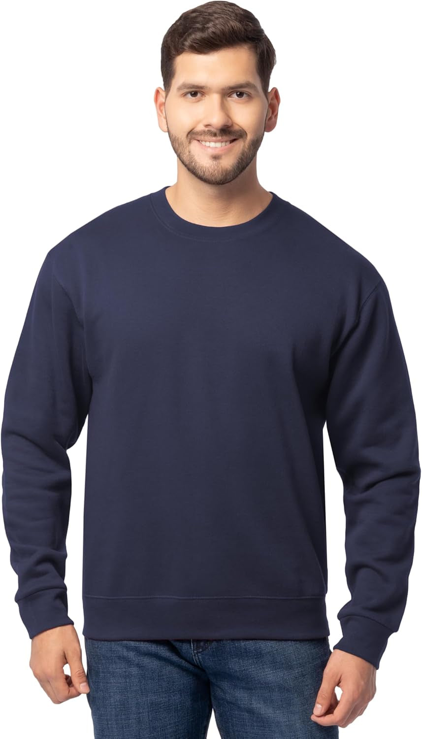 Men'S Eversoft Fleece Crewneck Sweatshirts, Moisture Wicking & Breathable, Sizes S-4X